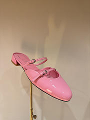 Okify Christian Louboutin Pink Mary Jane Mules - 1