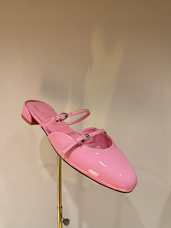 Okify Christian Louboutin Pink Mary Jane Mules