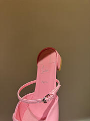 Okify Christian Louboutin Pink Mary Jane Mules - 6