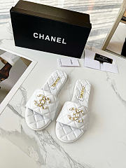 Okify CC White Women Slides 29118 - 1