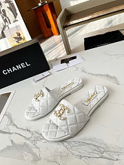 Okify CC White Women Slides 29118 - 4