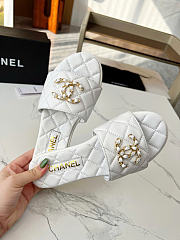 Okify CC White Women Slides 29118 - 2