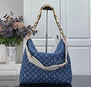 Okify Louis Vuitton Coussin Hobo MM Bag Denim Blue M28331 38x33x10cm - 4