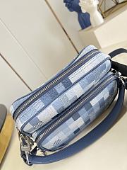 Okify Louis Vuitton Nil Bag Blue Damoflage M28606 25x17.5x11cm - 5