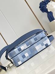Okify Louis Vuitton Nil Bag Blue Damoflage M28606 25x17.5x11cm - 6