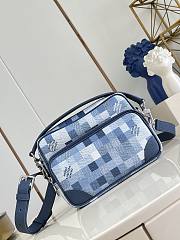Okify Louis Vuitton Nil Bag Blue Damoflage M28606 25x17.5x11cm - 1