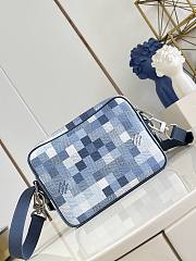 Okify Louis Vuitton Nil Bag Blue Damoflage M28606 25x17.5x11cm - 3