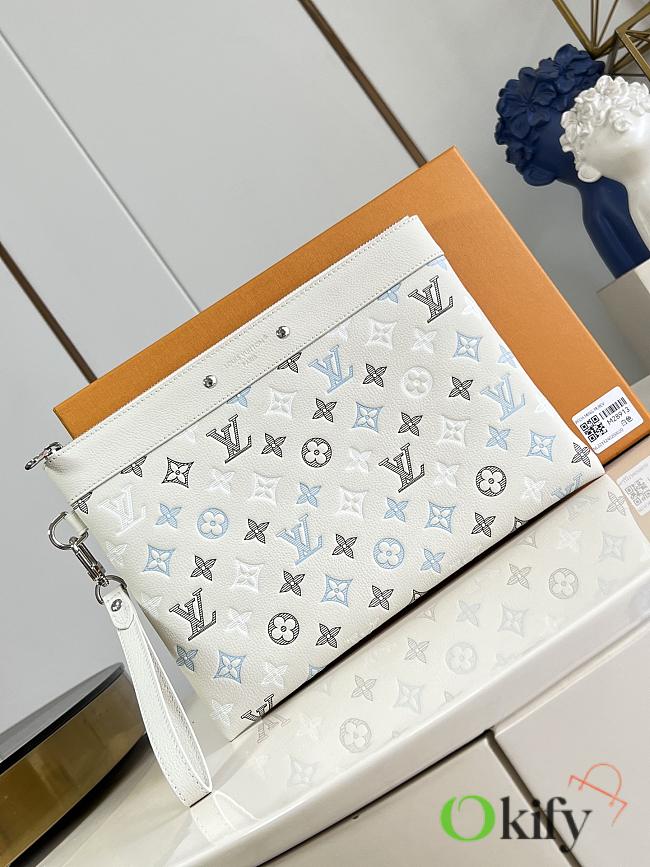Okify Louis Vuitton Pochette To-Go Bag White M28913 30x21.5x1cm - 1