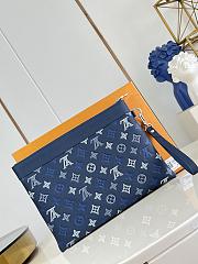 Okify Louis Vuitton Pochette To-Go Bag Blue M28913 30x21.5x1cm - 5