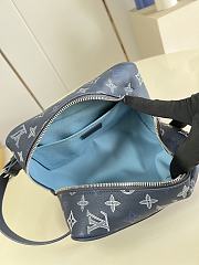 Okify Louis Vuitton Locker Dopp Kit Bag Blue M28835 23x13x12cm - 2