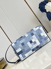 Okify Louis Vuitton Locker Dopp Kit Bag Blue M28845 23x13x12cm - 5