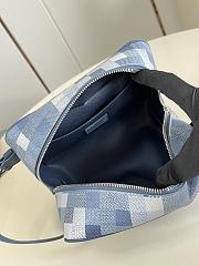 Okify Louis Vuitton Locker Dopp Kit Bag Blue M28845 23x13x12cm - 4