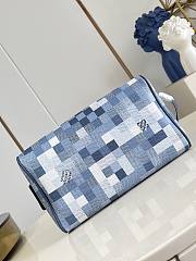 Okify Louis Vuitton Dopp Kit Bag Blue M28847 28x15x16.5cm - 6