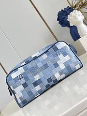 Okify Louis Vuitton Dopp Kit Bag Blue M28847 28x15x16.5cm - 5