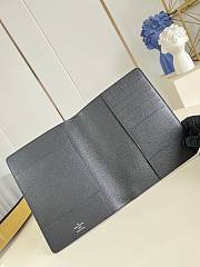 Okify Louis Vuitton Notebook Cover Black Cross-Grain R20100 18.5x23x3cm - 6