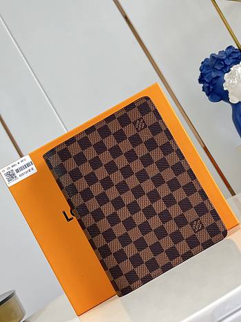 Okify Louis Vuitton Notebook Cover Damier Brown R20100 18.5x23x3cm