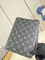 Okify Louis Vuitton Notebook Cover Black Monogram R20100 18.5x23x3cm - 5