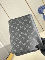 Okify Louis Vuitton Notebook Cover Black Monogram R20100 18.5x23x3cm - 4