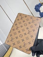 Okify Louis Vuitton Notebook Cover Light Brown Embossed R20100 18.5x23x3cm - 6