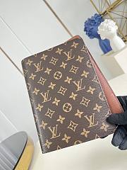 Okify Louis Vuitton Notebook Cover Brown Monogram R20100 18.5x23x3cm - 6
