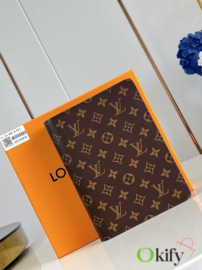 Okify Louis Vuitton Notebook Cover Brown Monogram R20100 18.5x23x3cm - 1