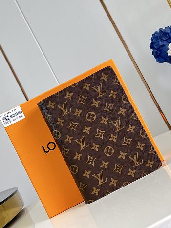 Okify Louis Vuitton Notebook Cover Brown Monogram R20100 18.5x23x3cm