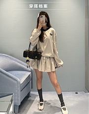 Okify MiuMiu Set Of White Pullover And Skirt  - 6