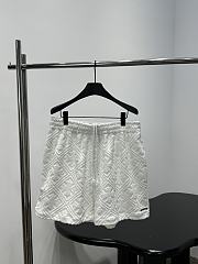 Okify Chrome Heart White Shorts Unisex (has XL) - 1