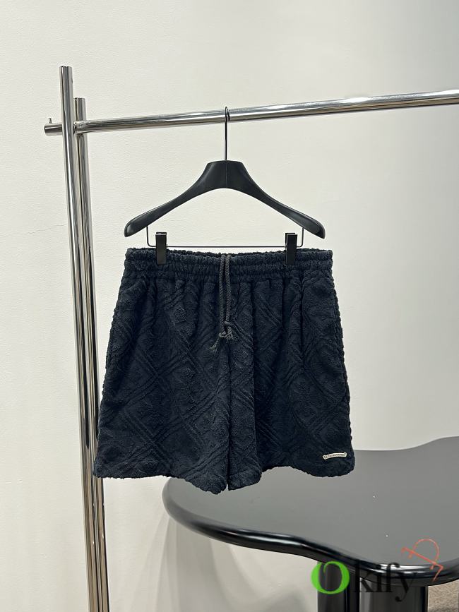 Okify Chrome Heart Black Shorts Unisex (has XL) - 1