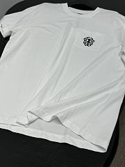 Okify Chrome Heart White T-shirt Unisex 29145 - 5