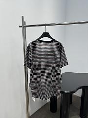 Okify Chrome Heart Striped Black T-shirt Unisex 29147 - 2