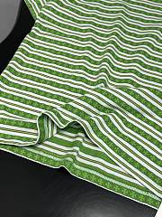 Okify Chrome Heart Striped Green T-shirt Unisex 29148 - 4