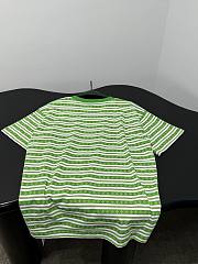 Okify Chrome Heart Striped Green T-shirt Unisex 29148 - 5