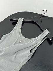 Okify Prada Gray Women Tank Top  - 5