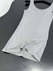 Okify Prada Gray Women Tank Top  - 2