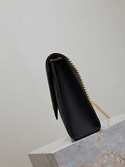 Okify YSL Quilted Monogram College Bag In Black 31x22x7.5cm - 6