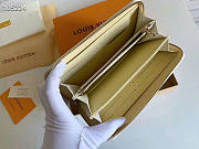 Okify Louis Vuitton Zippy Damier White Wallet M60017 19x10x1cm - 3