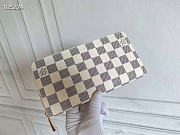 Okify Louis Vuitton Zippy Damier White Wallet M60017 19x10x1cm - 2