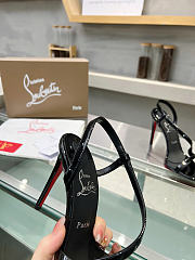 Okify Christian Louboutin Rosa Z Black Patent High Heels 10.5cm - 5