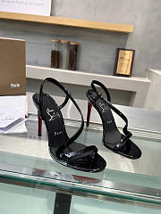 Okify Christian Louboutin Rosa Z Black Patent High Heels 10.5cm - 3