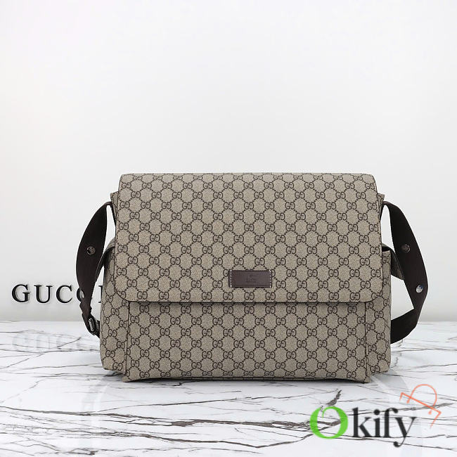 Okify Gucci Changing Large Bag GG Supreme Canvas Diaper 44x28x14cm  - 1