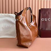 Okify Gucci Giglio Large Tote Bag Brown 60x47x16cm 853971 - 2