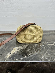 Okify Celine Louise Small Raffia Bucket Bag 19x16x12cm - 4