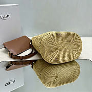 Okify Celine Louise Medium Raffia Bucket Bag 24x23.5x16cm - 4