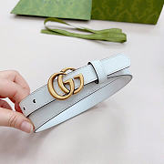 Okify Gucci GG White Belt 2cm - 5