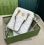 Okify Gucci Marmont Matelasse Mini Bag White 19x16x7cm 696123 - 2