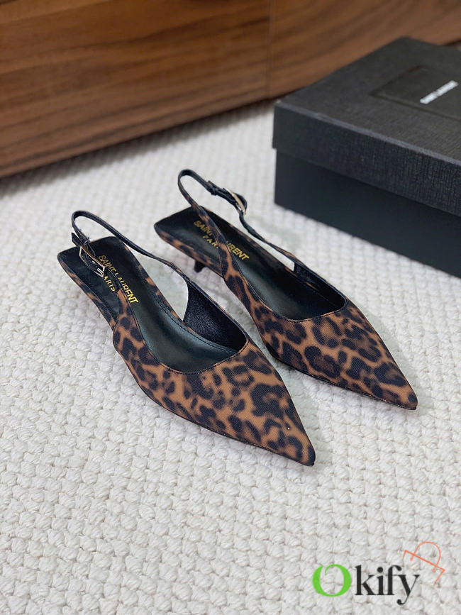 Okify YSL Leopard Slingback 29179 - 1