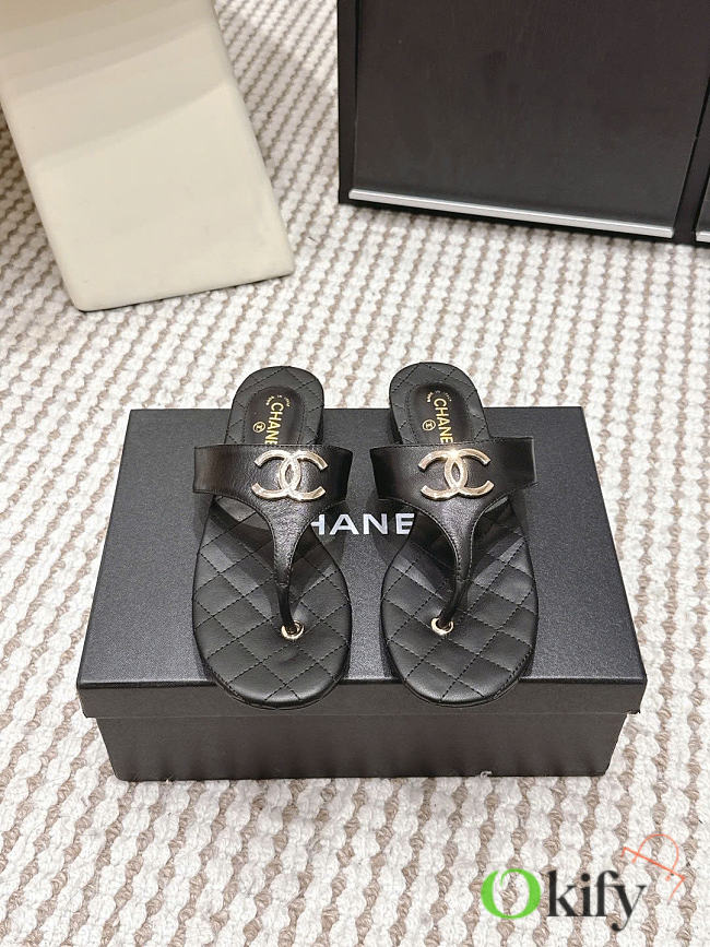 Okify CC Black Women Slides 29180 - 1