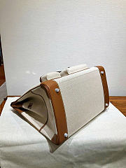 Okify Hermes Birkin Hac 40 Bag Brown Swift And Canvas  - 3