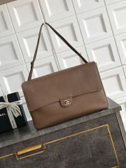 Okify CC 26 Maxi Flap Bag Brown 39x11x8cm - 1